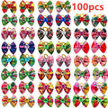 50/100pcs Pet Dog Bows Summer Fruit Pattern Dog Supplies Rubber Bands Cat Dog Hair Bows Yorkshire Dog Grooming Bows Pet Supplies