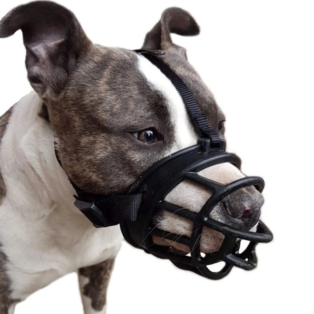 Comfy Soft Silicone Pet Dog Muzzle Breathable Basket Muzzle for Small Medium Large and X-Large Dogs Stop Biting Barking Chewing