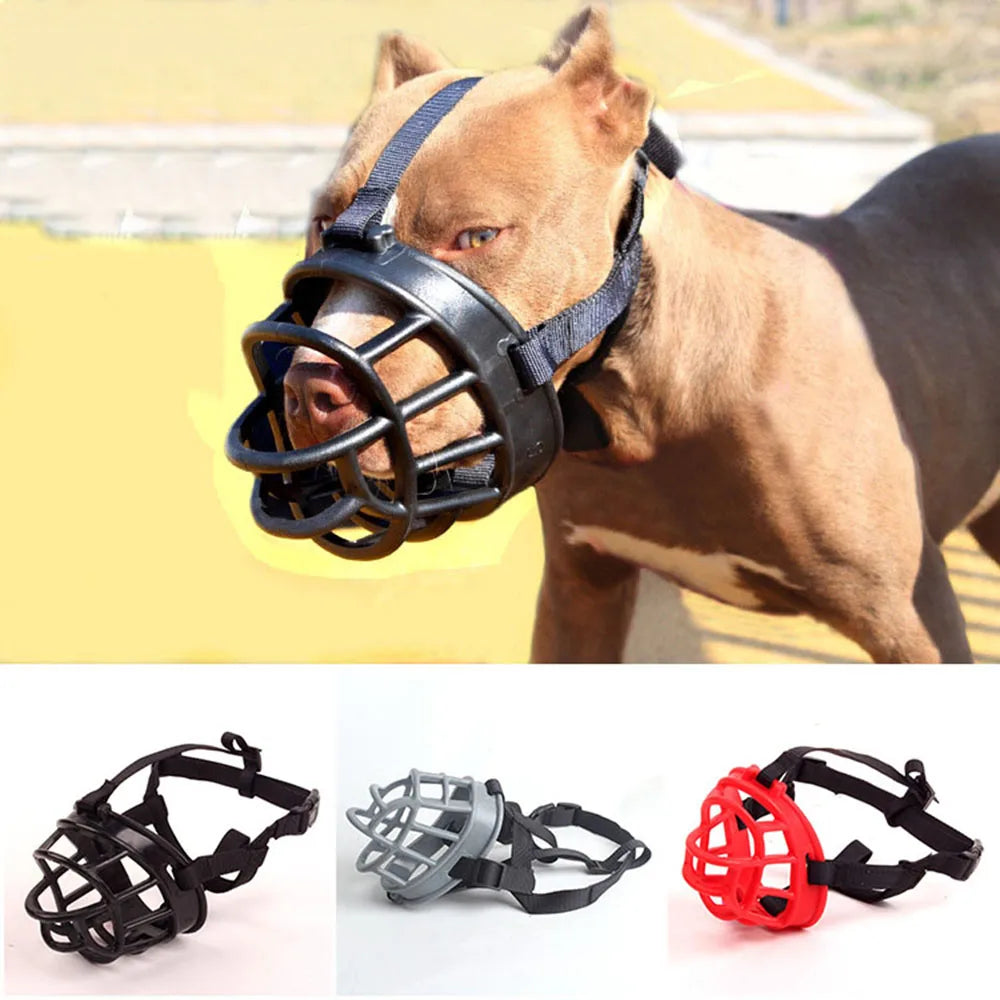 Comfy Soft Silicone Pet Dog Muzzle Breathable Basket Muzzle for Small Medium Large and X-Large Dogs Stop Biting Barking Chewing