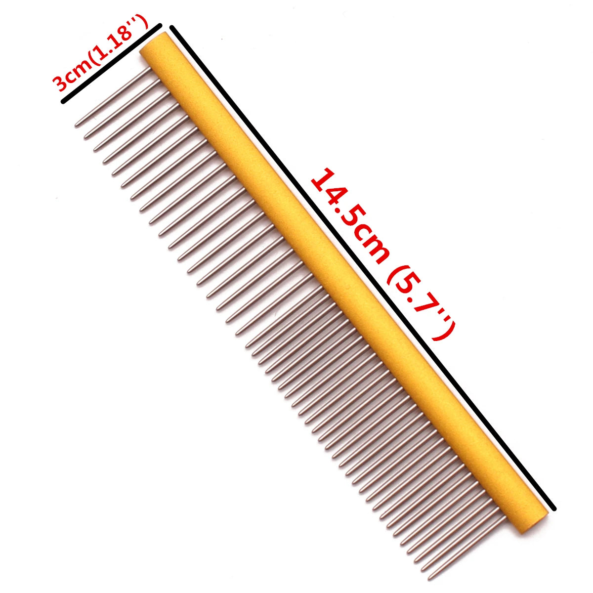 Pet Comb Aluminium Handle Dog Grooming Comb Colorful Cat Flur Comb Light Colorful Brush for Pet Salon Dropshipping