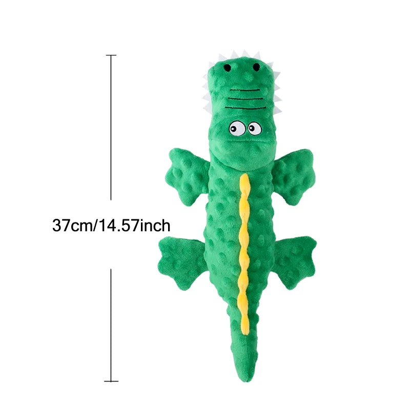 Dog Toys Soft Plush Pet Dog Squeaky Chew Toys Stuffed Crocodile for Small Large Dogs Cat Cute Interactive Squeak Toy Durable