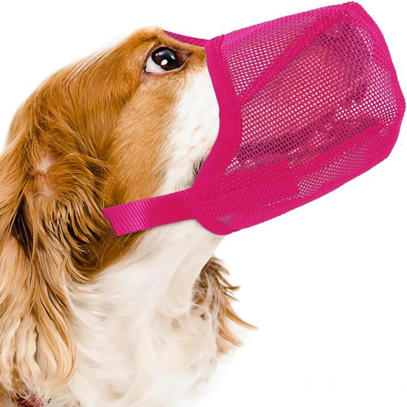 Winter Adjustable Dog Mouth Cover Anti-Bite Breathable Pet Mask for Water Drinking Lick Control