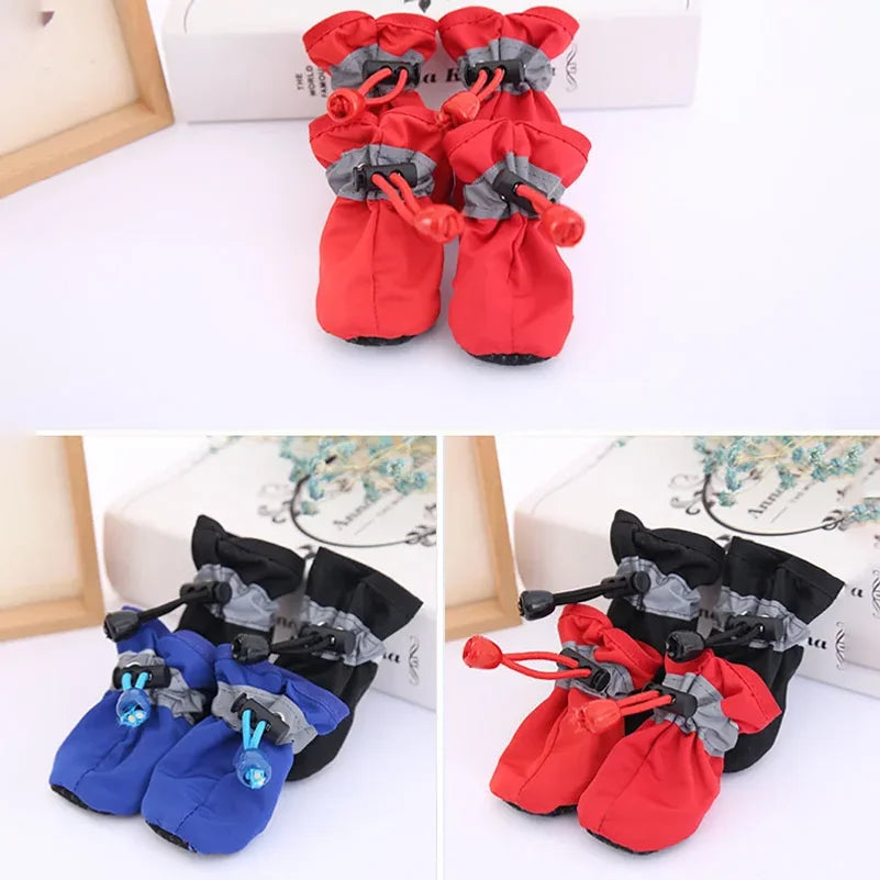 1PC Waterproof Soft Sole Rain Shoes Dog Foot Covers Ideal for Small to Medium Dogs Anti-Slip Protection for Paws