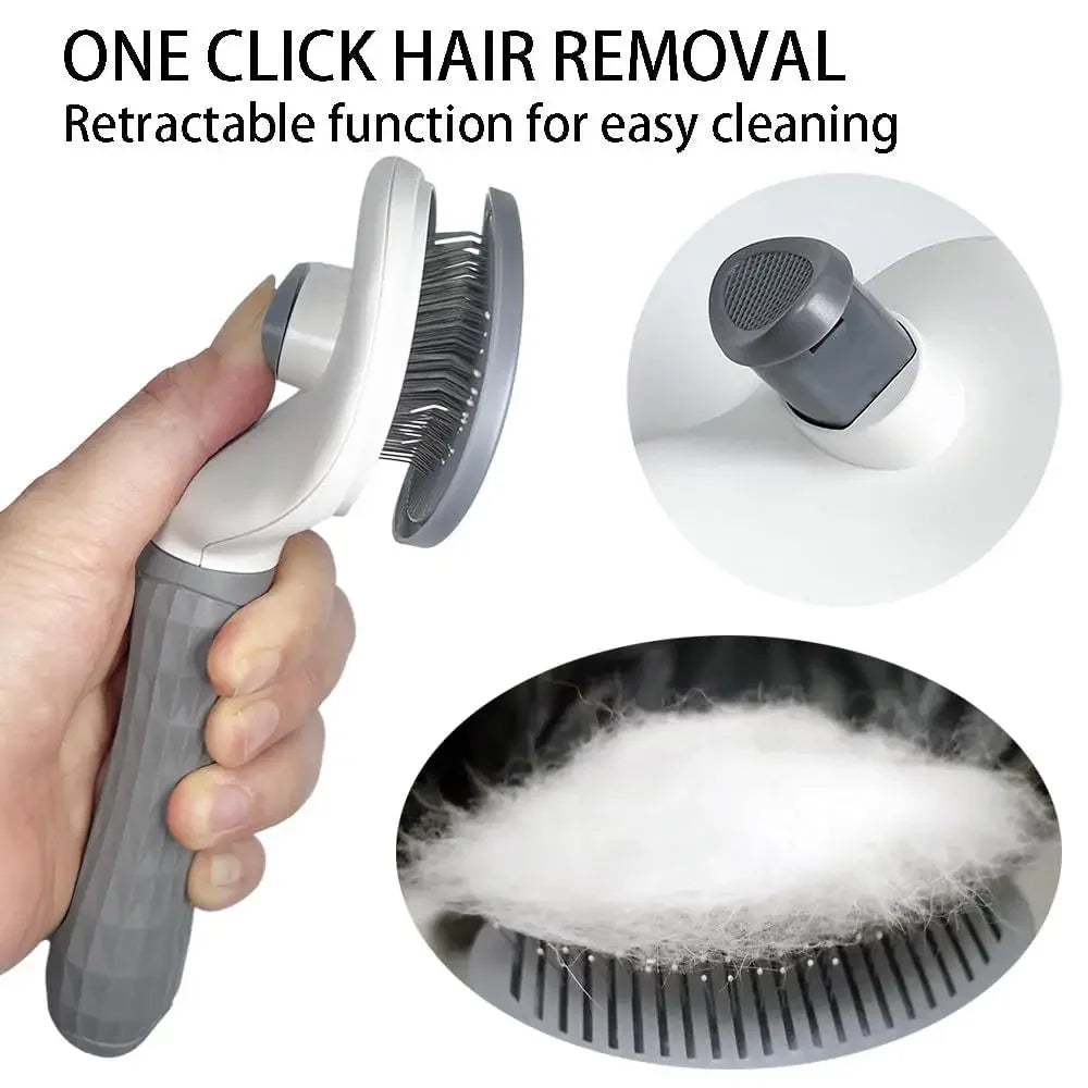 Self-cleaning Pet Hair Remove Comb Cat Slicker Brush Pet Hair Removal Comb For Cats Grooming Brushes Dog Combs Cat Accessories