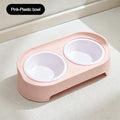 Elevated Pet Dog Cat Bowl Feeder Raised Stand with Double Stainless Steel Food Water Bowls For Small Medium Large Dogs Cats