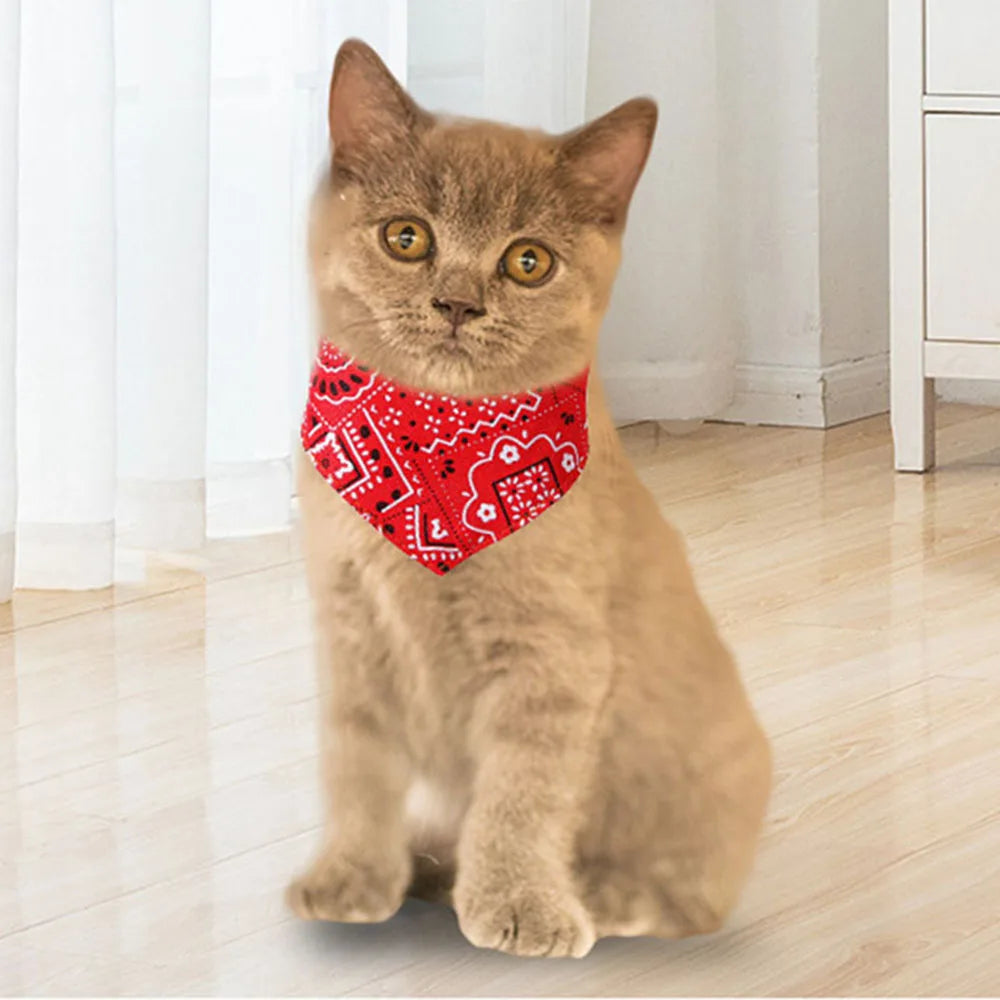 Dog Bandana Collar Scarf Cat Bandana Collar Adjustable Pet Collars for Puppy Cats Kitten Small Dogs Bandanas Scarf for Chihuahua