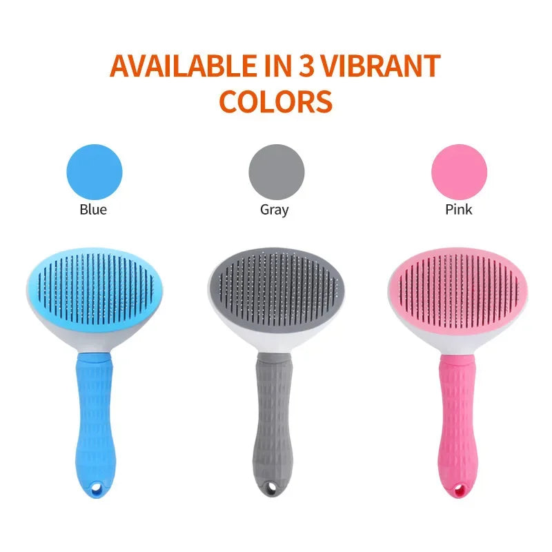 Self-cleaning Pet Hair Remove Comb Cat Slicker Brush Pet Hair Removal Comb For Cats Grooming Brushes Dog Combs Cat Accessories
