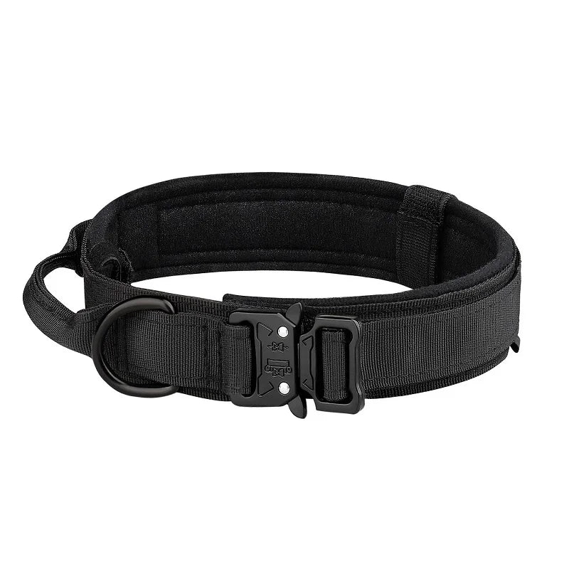 Strong Tactical Dog Collar Metal Buckle Collar for Dog Pet Product Nylon Medium Large Dog Training Neck Collars Pet Accessories