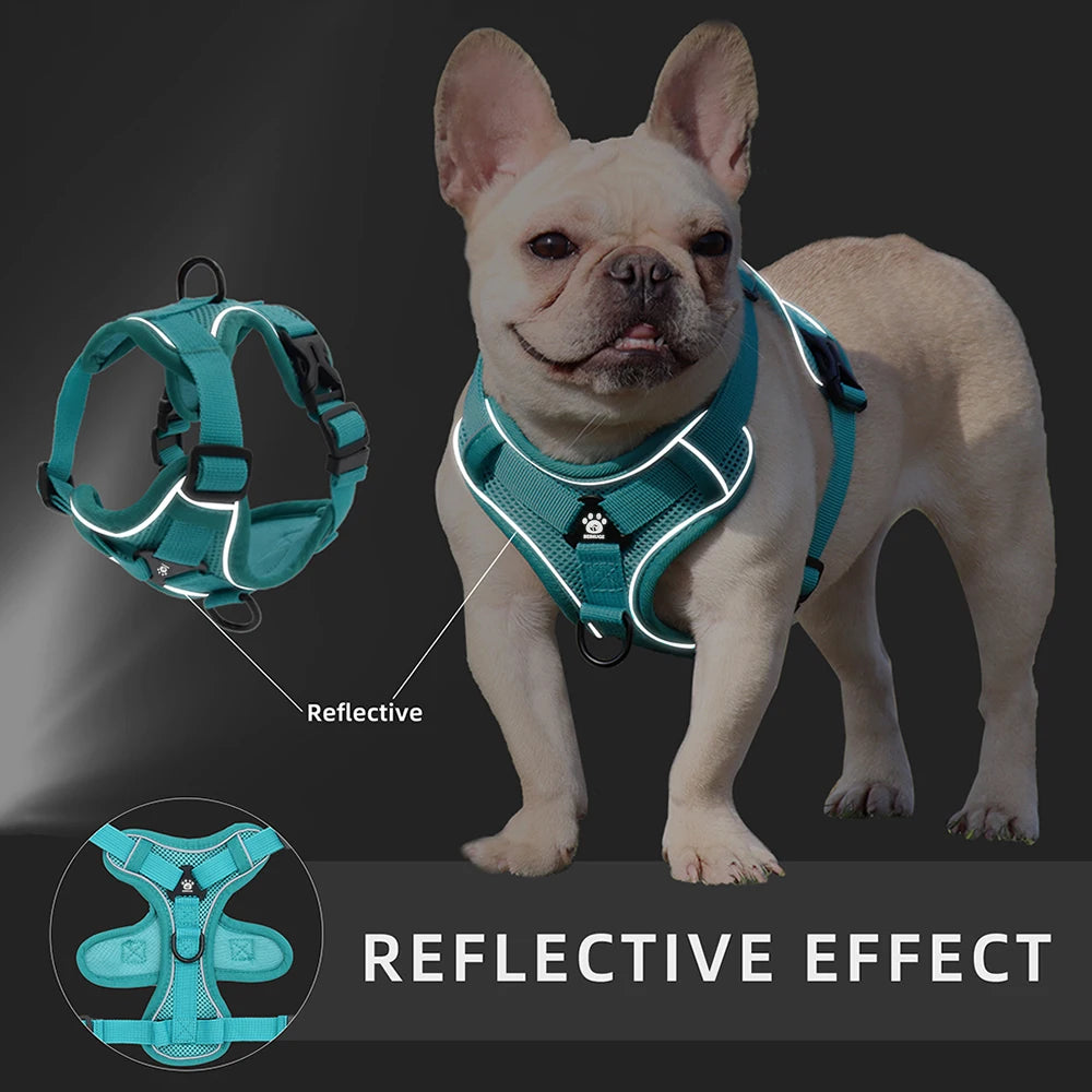 Harness and Leash Set Pet Accessories Dog Harness For Small Dog French Bulldog Pug Pitbull Puppy Pectoral Collar Chiens Supplies