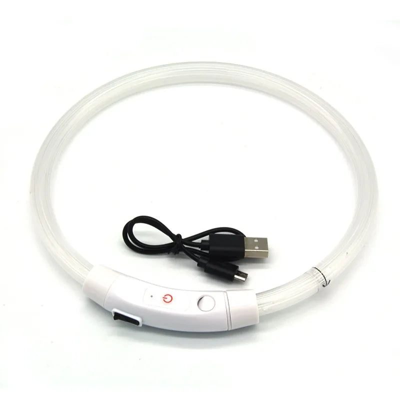 3 Modes Usb Dog Luminous Charge Collar Led Cat Dogs Collars Detachable Night Led Glow Dog Loss Prevention Collar Pet Accessories