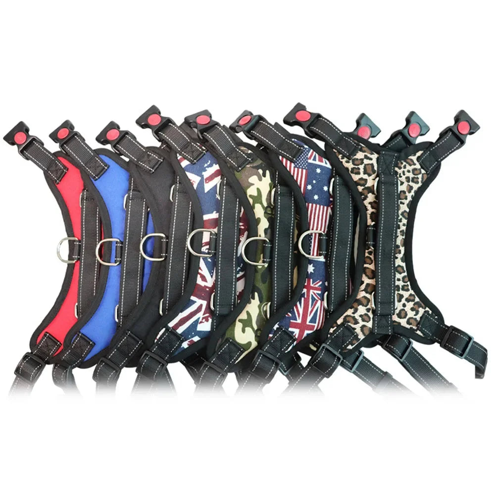 Adjustable Dog Harness Pet Large Dog Walk Out Harness Vest Collar with Hand Strap for Small Medium Large Dogs Pets Accessories