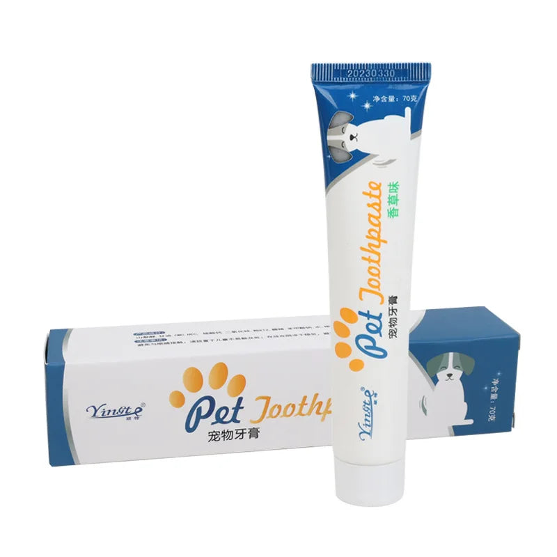 Pet Toothpaste Toothbrush Dog Cat Teeth Cleaning Dog Cat Fingertips Cat Dog Disposable Toothbrush Toothpaste Set