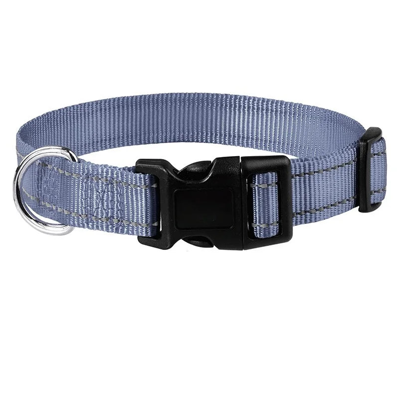 10 Colors Pet Dog Collar Nylon Neck Collar for Small Mdium Large Dog Chihuahua Leash Reflective Collars Supplies Pet Accessories