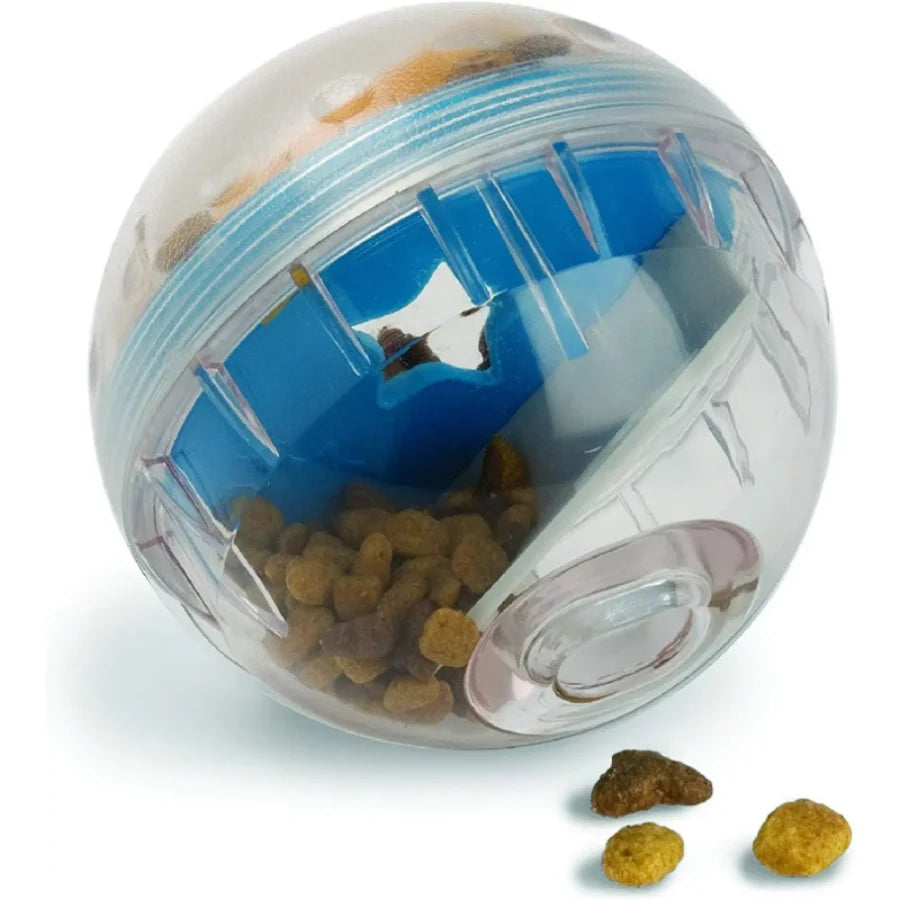 Pet Puzzle IQ Treat Ball Dog Treat Dispenser Toy Ball Interactive Dog Toy - 4" Dog Food Toy Stimulation, Slow Feeder