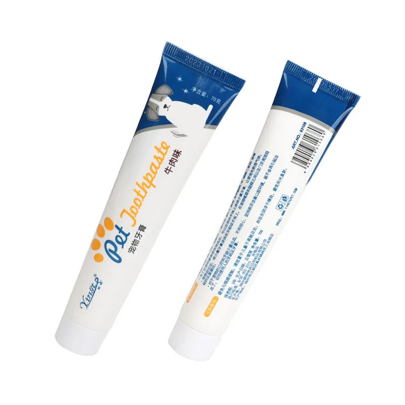 Pet Toothpaste Toothbrush Dog Cat Teeth Cleaning Dog Cat Fingertips Cat Dog Disposable Toothbrush Toothpaste Set
