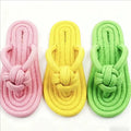 Durable Cotton Rope Slipper Knot Dog Chew Toy Small Dog Interactive Teeth Cleaning Molar Tartar Removal Safe Pet Chew Supplies
