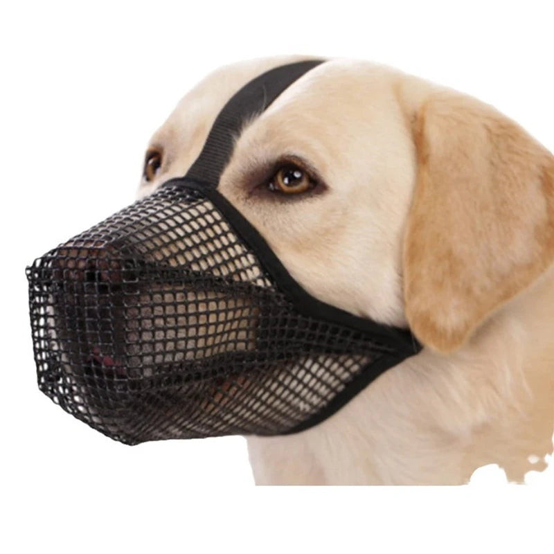 Winter Adjustable Dog Mouth Cover Anti-Bite Breathable Pet Mask for Water Drinking Lick Control