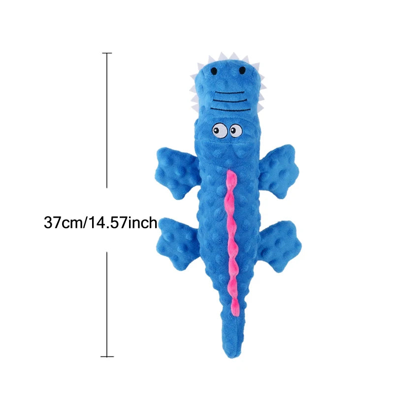Dog Toys Soft Plush Pet Dog Squeaky Chew Toys Stuffed Crocodile for Small Large Dogs Cat Cute Interactive Squeak Toy Durable