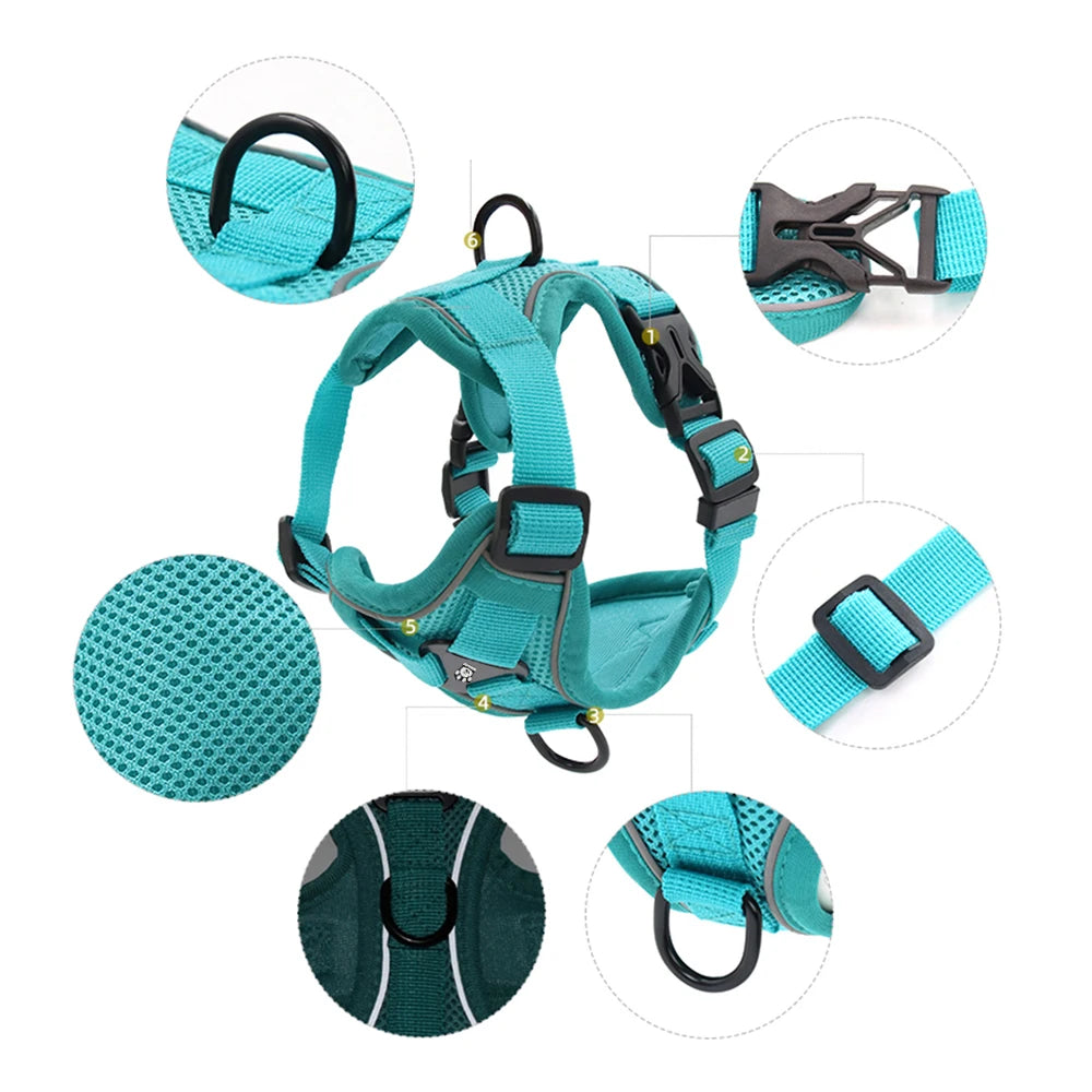 Harness and Leash Set Pet Accessories Dog Harness For Small Dog French Bulldog Pug Pitbull Puppy Pectoral Collar Chiens Supplies
