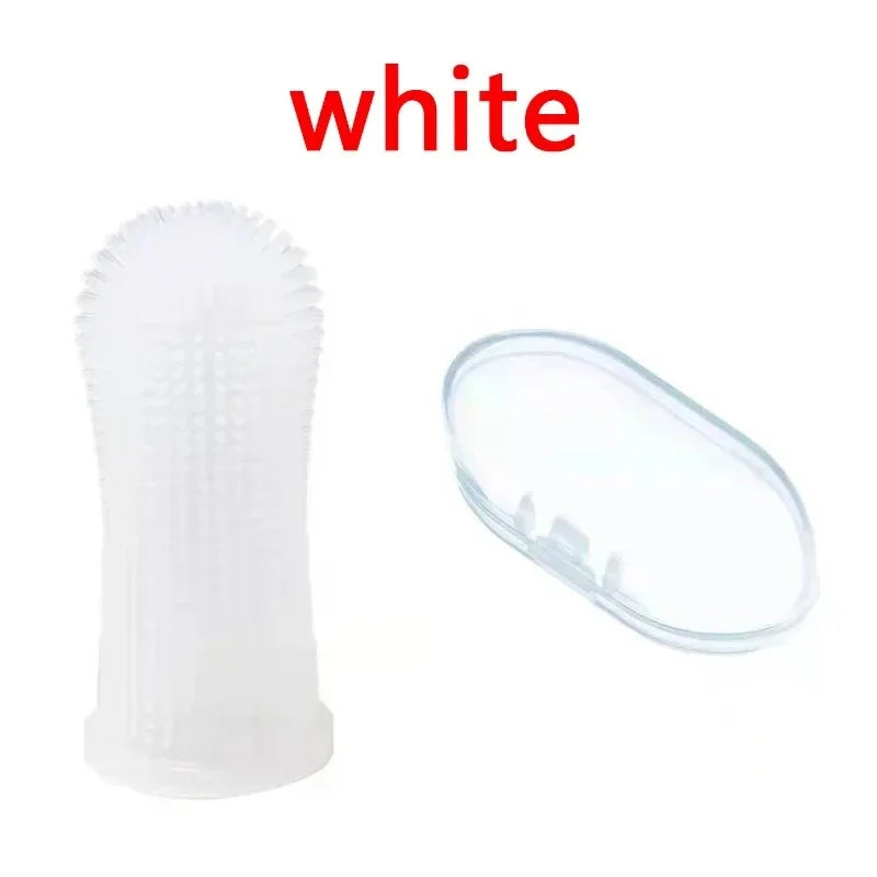 1/2/3pcs Dog Super Soft Pet Finger Toothbrush Teeth Cleaning Bad Breath Care Nontoxic Silicone Tooth Brush Tool