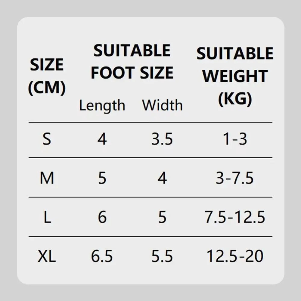 4PCS Cute Waterproof Winter Dog Shoes Soft Sole Warm Puppy Boots Adjustable Anti-Slip Pet Paw Protectors for Small Dog Chihuahua