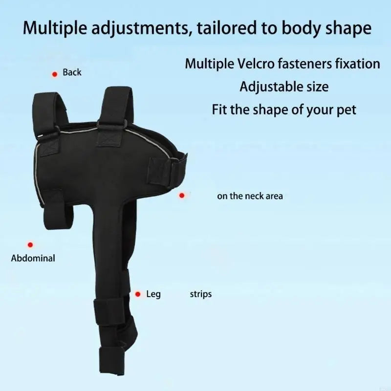 Adjustable Dog Shoulder Harness Knee Brace Joint Wrap for Front Leg Protecting