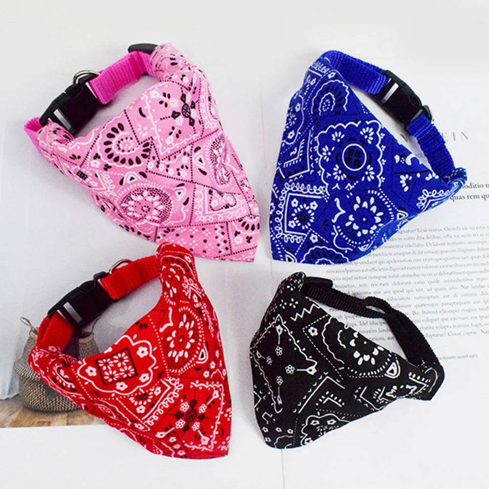 Dog Bandana Collar Scarf Cat Bandana Collar Adjustable Pet Collars for Puppy Cats Kitten Small Dogs Bandanas Scarf for Chihuahua