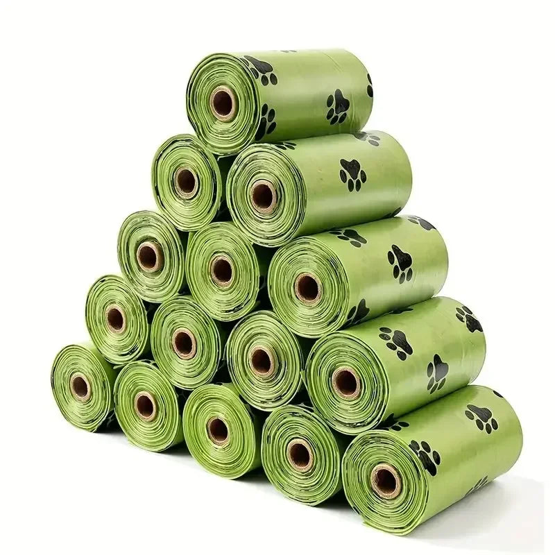 30/600 Pcs Dog Poop Bags for dog Large Cat Waste Bags Doggie Outdoor Home Clean Refill Garbage Bag Pet Supplies 15 Bags/ Roll