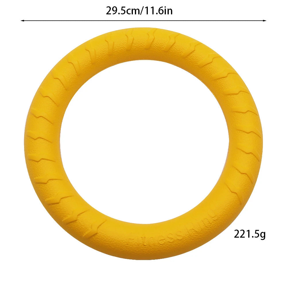 Dog Toys Pet Flying Discs EVA Dog Flying Disc Ring for Fetch Tug Games Soft Safe Chew Toy for Large Dogs Puppies Outdoor Play