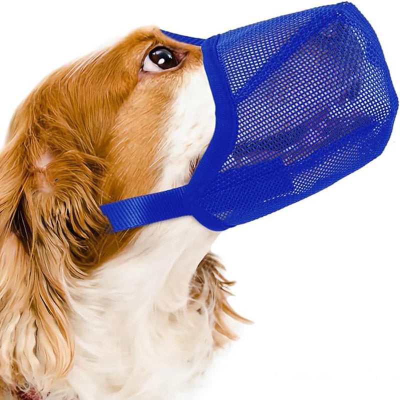 Winter Adjustable Dog Mouth Cover Anti-Bite Breathable Pet Mask for Water Drinking Lick Control