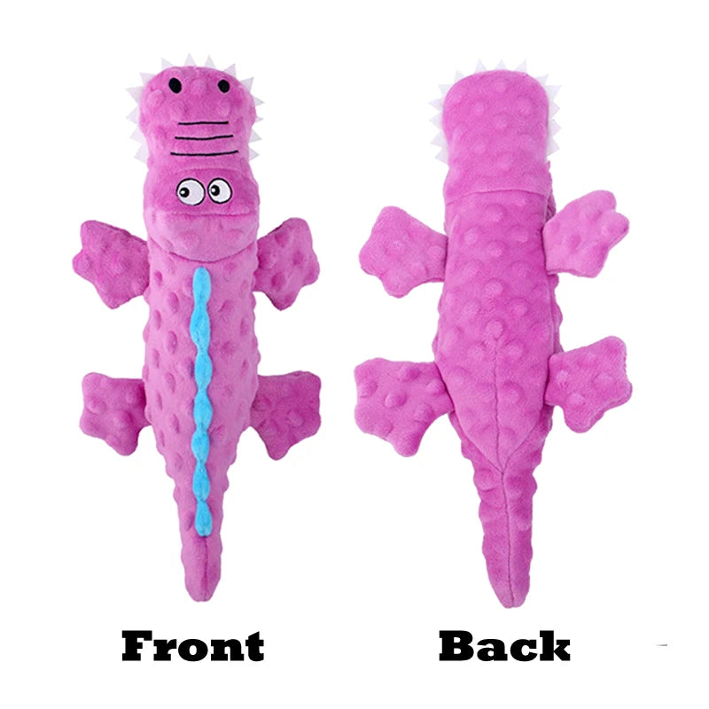Dog Toys Soft Plush Pet Dog Squeaky Chew Toys Stuffed Crocodile for Small Large Dogs Cat Cute Interactive Squeak Toy Durable