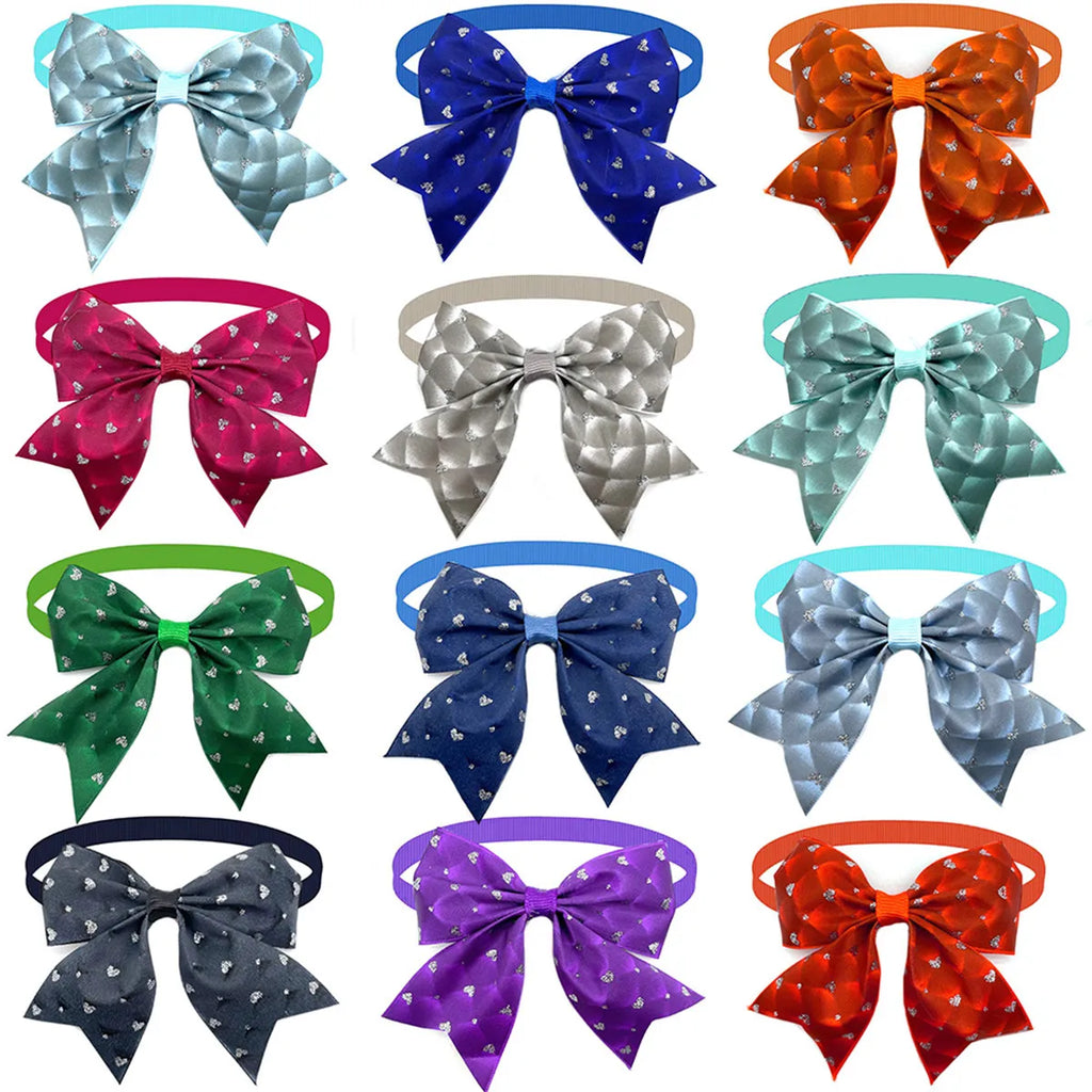 50/100pcs Dog Bow Tie Love Style Pet Supplies Neckties Small Dog Bowtie Pet Dog Cat Bowties Small Dog Grooming Accessories