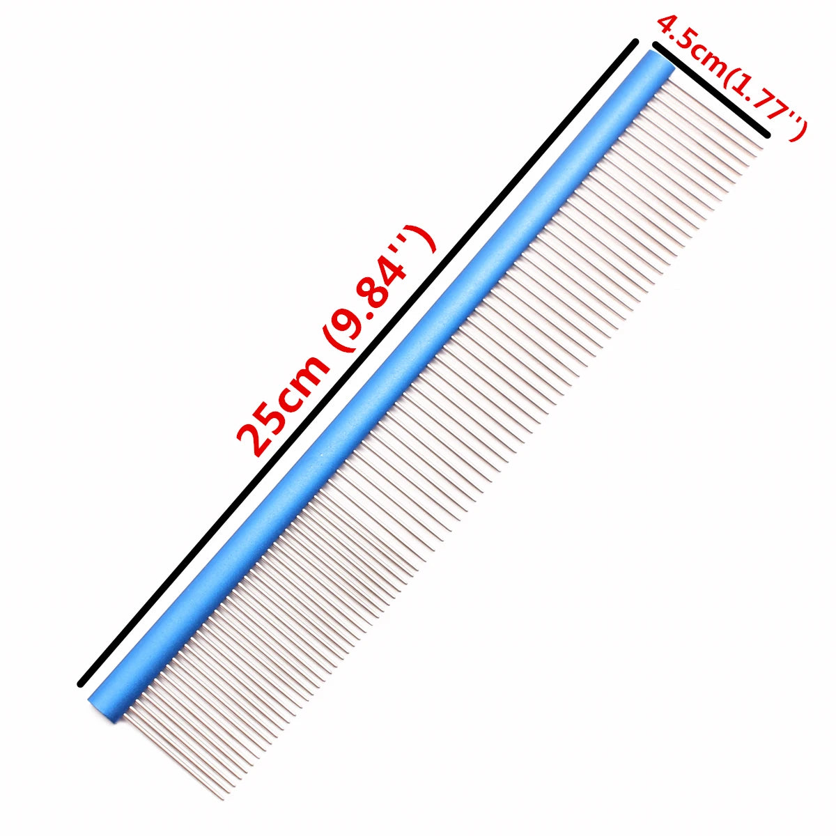 Pet Comb Aluminium Handle Dog Grooming Comb Colorful Cat Flur Comb Light Colorful Brush for Pet Salon Dropshipping