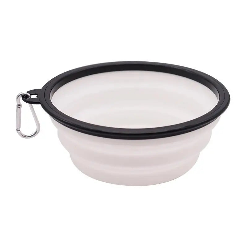 Pet Folding Silicone Bowl Large Outdoor Pet Travel Bowl Collapsible Dog Food Bowl Water Portable Puppy Food Container Feeder