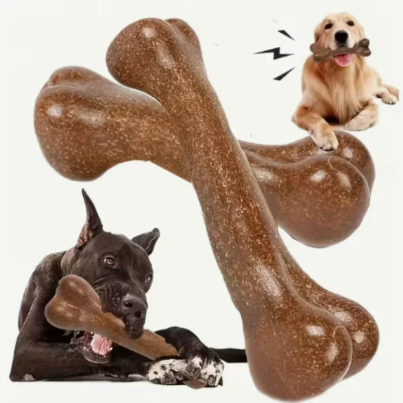 Natural Non-Toxic Dog Bone Chew Toy Nearly Indestructible Anti-Bite Puppy Chew Toy for Small Medium Large Dogs Pet Chew Toy