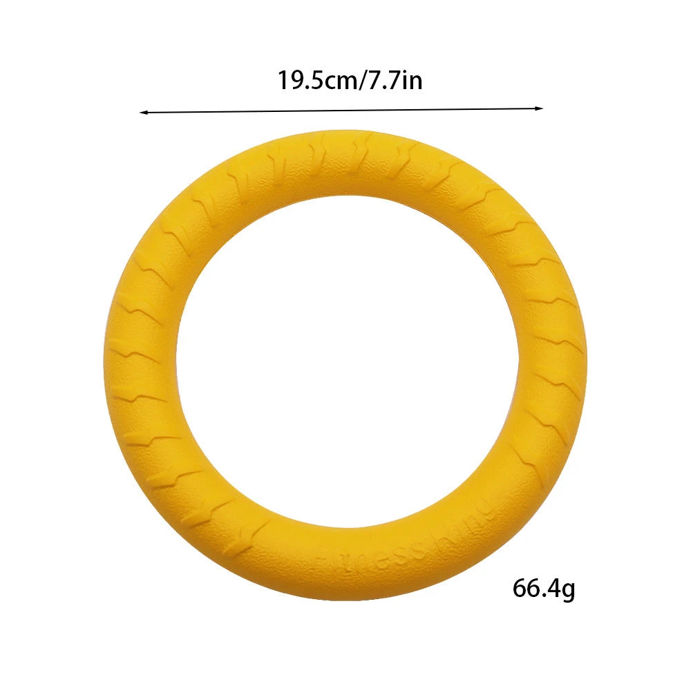 Dog Toys Pet Flying Discs EVA Dog Flying Disc Ring for Fetch Tug Games Soft Safe Chew Toy for Large Dogs Puppies Outdoor Play