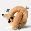 Sausage Dog Plush Toy Squeaky Dachshund Puppy Chew Toy Soft Durable Tug of War Interactive Pet Toy for Teething Puppies