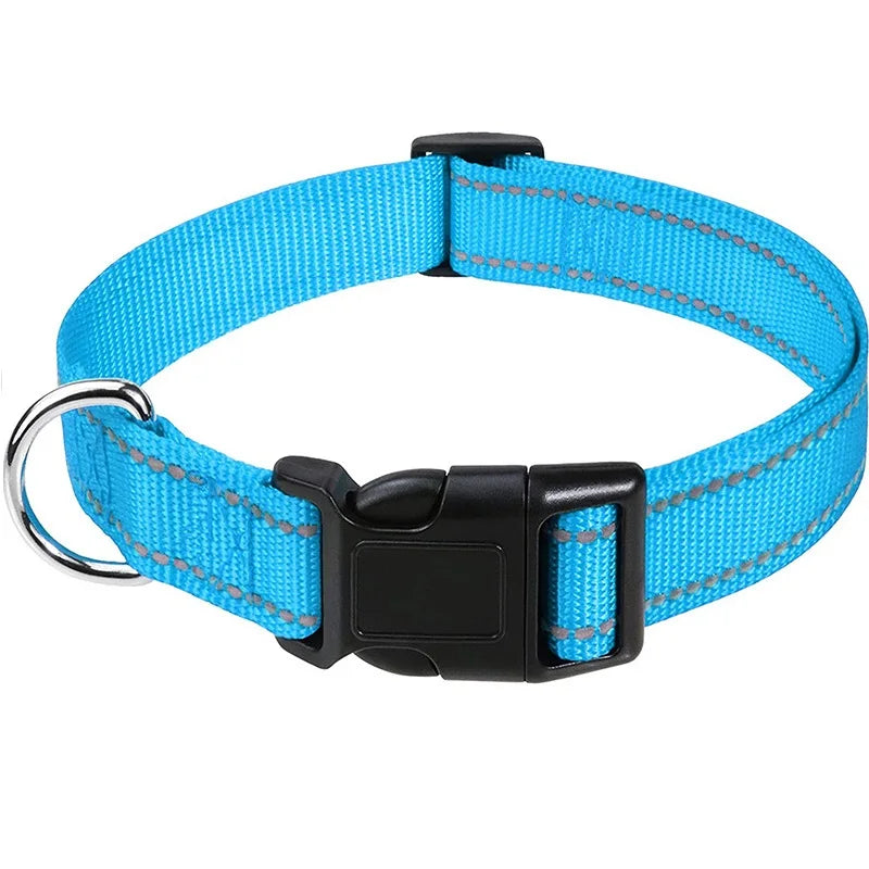 10 Colors Pet Dog Collar Nylon Neck Collar for Small Mdium Large Dog Chihuahua Leash Reflective Collars Supplies Pet Accessories