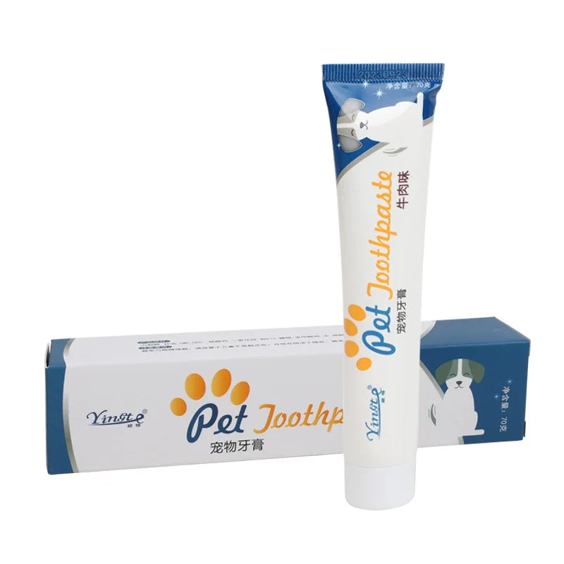 Pet Toothpaste Toothbrush Dog Cat Teeth Cleaning Dog Cat Fingertips Cat Dog Disposable Toothbrush Toothpaste Set