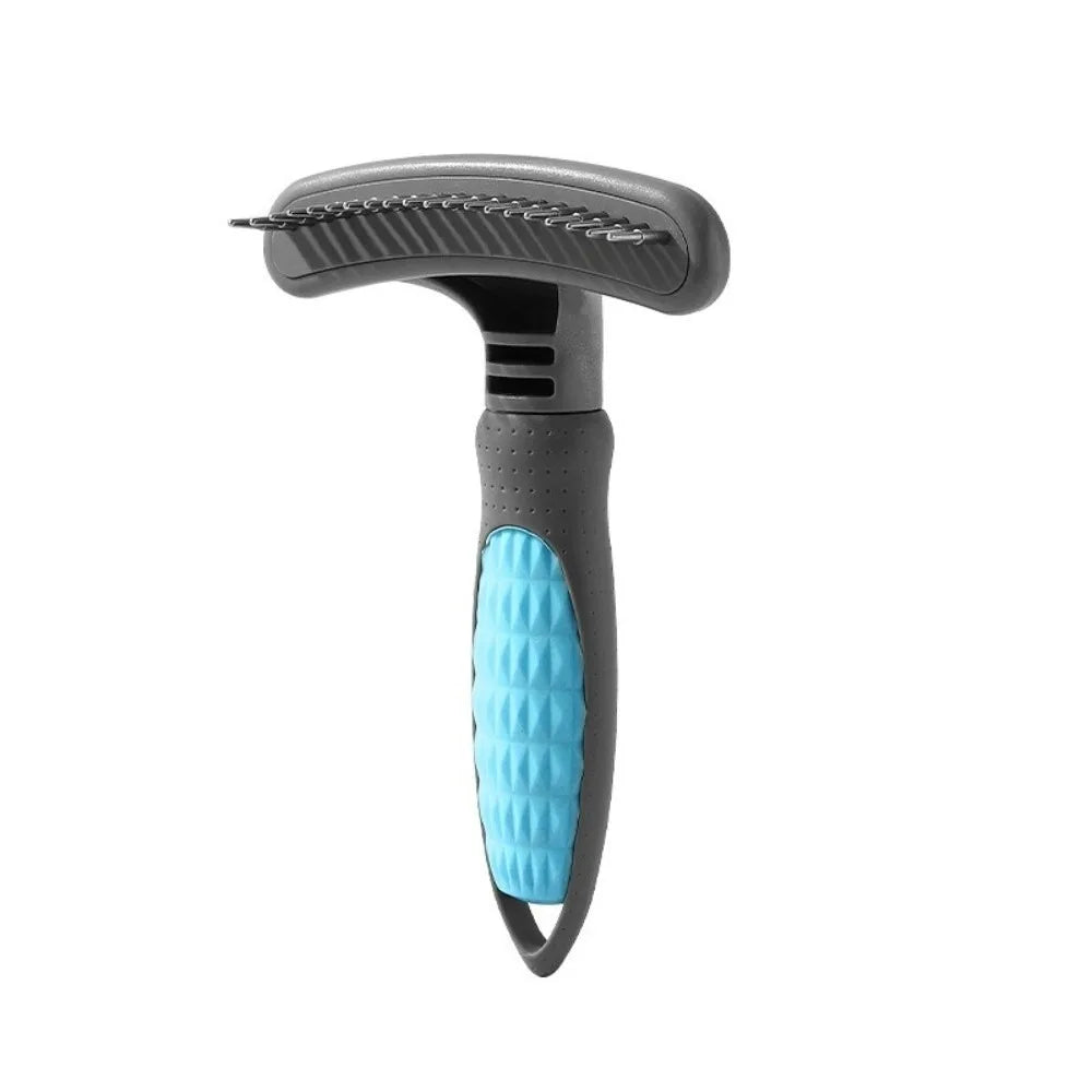 Large Size Pet Undercoat Rake 20 Single Row Rotating Pins 39 Double Row Rotating Pins Pet Hair Removal Brush