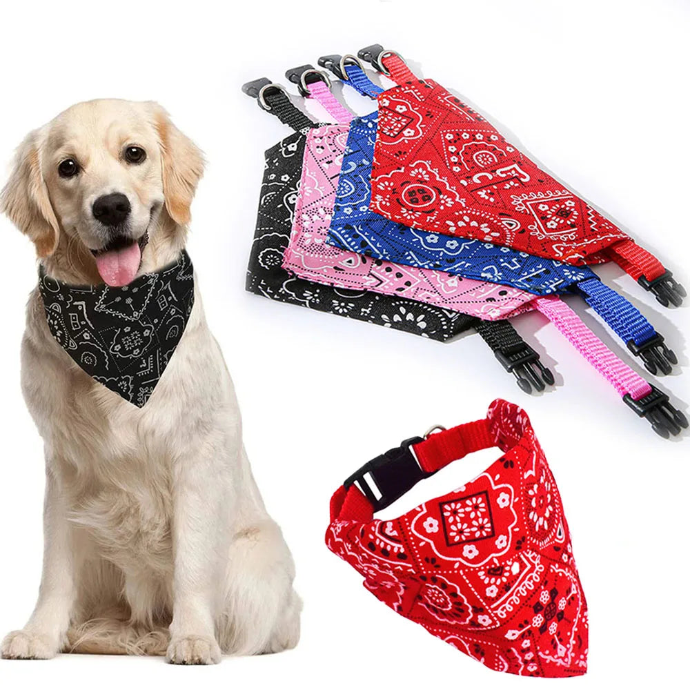Dog Bandana Collar Scarf Cat Bandana Collar Adjustable Pet Collars for Puppy Cats Kitten Small Dogs Bandanas Scarf for Chihuahua