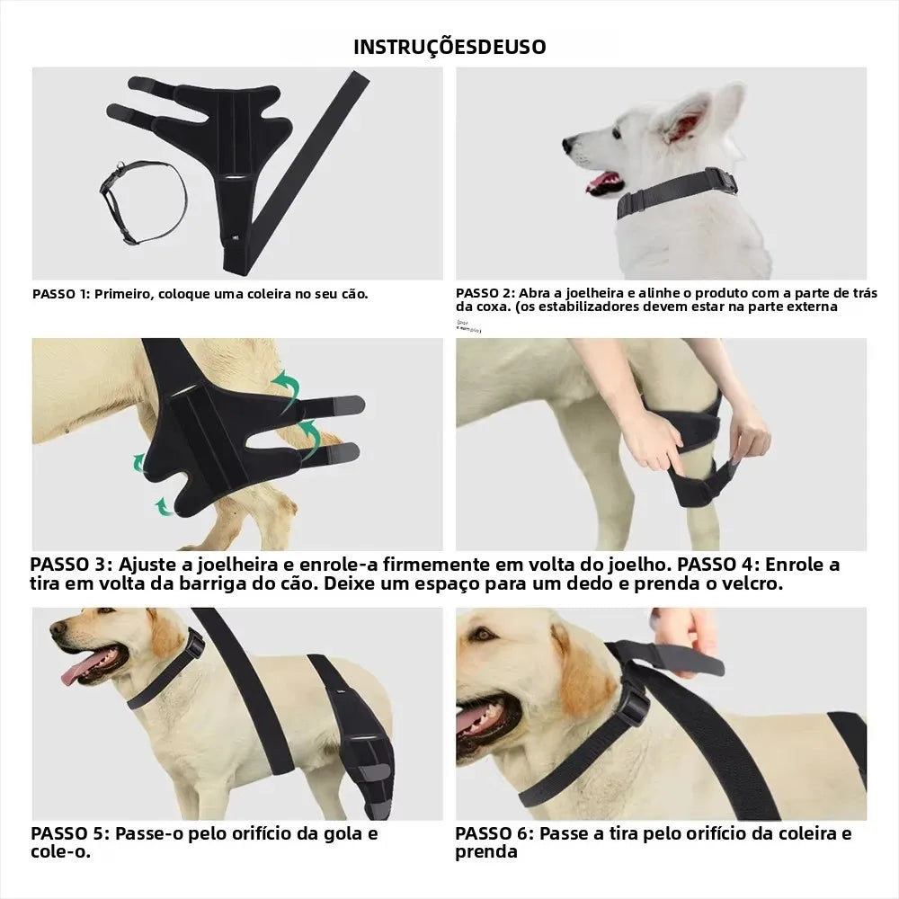 Pet Dog Knee Brace for Joint Pain Muscle Sore Leg Brace Rear Leg Bracer Support for Elderly Disabled Injured Dogs Knee Brace