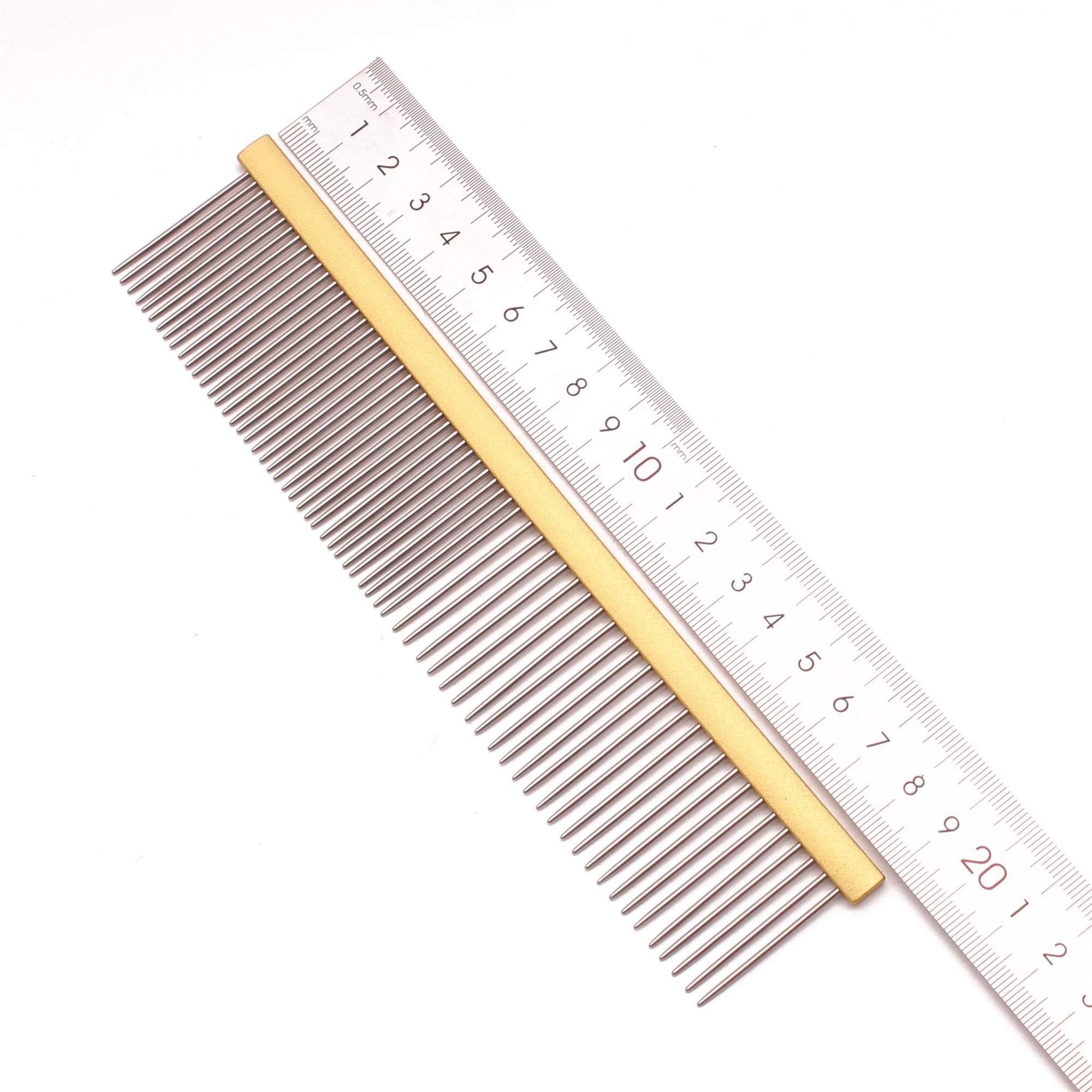 Pet Comb Aluminium Handle Dog Grooming Comb Colorful Cat Flur Comb Light Colorful Brush for Pet Salon Dropshipping