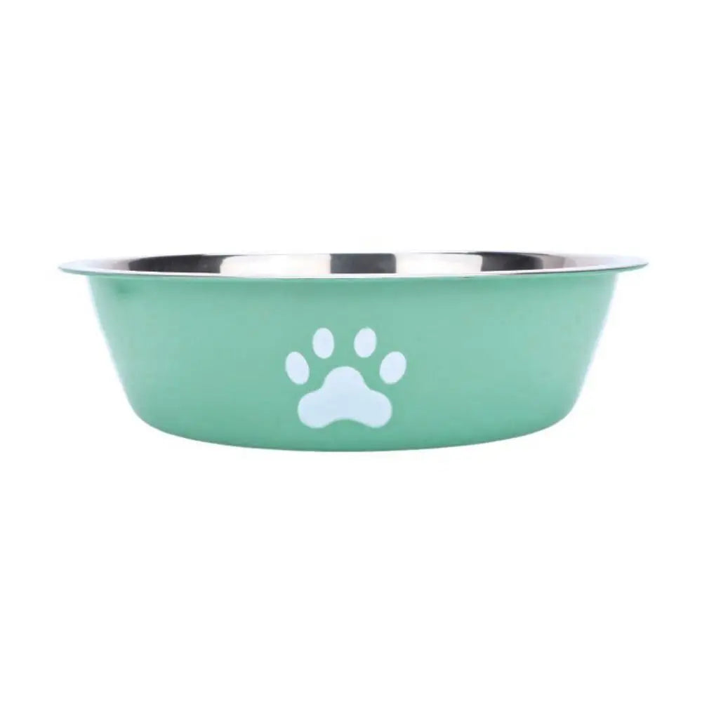 Large capacity stainless steel dog bowl anti-slip anti-rust dog water bowl pet feeder double-layer cat bowl suitable for puppies