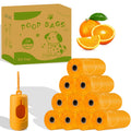 EPI photodegradable pet poop bags Orange scented dog poo bag pet cleaning supplies dispenser gift