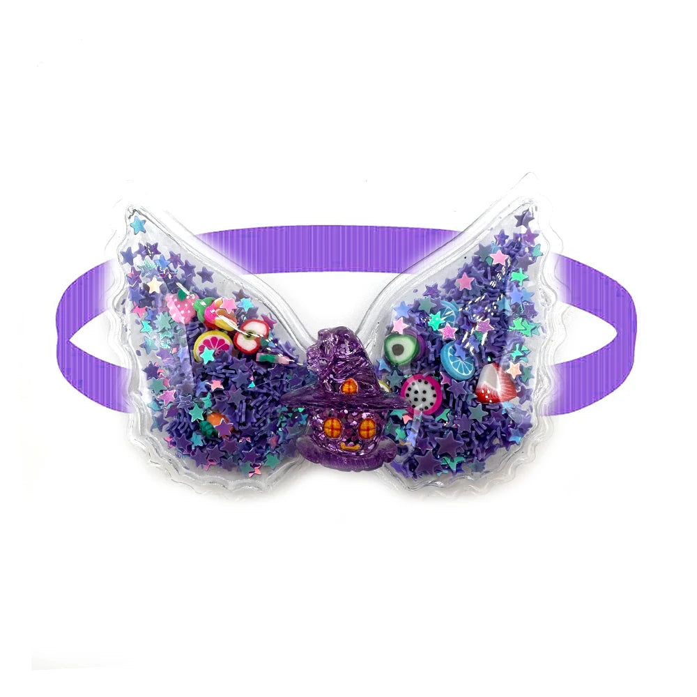 50/100pcs Cute Halloween Pet Dog Bow Tie Adjustable Pet Cats Fashion Dog Grooming Neckties Bling Wings Small Dog Bowties
