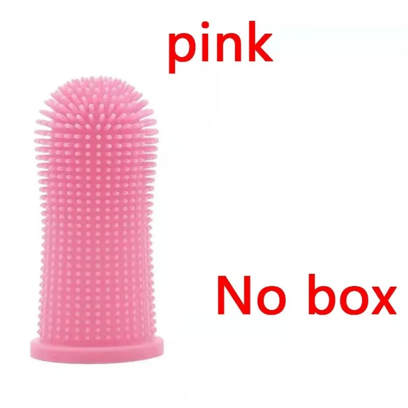 1/2/3pcs Dog Super Soft Pet Finger Toothbrush Teeth Cleaning Bad Breath Care Nontoxic Silicone Tooth Brush Tool