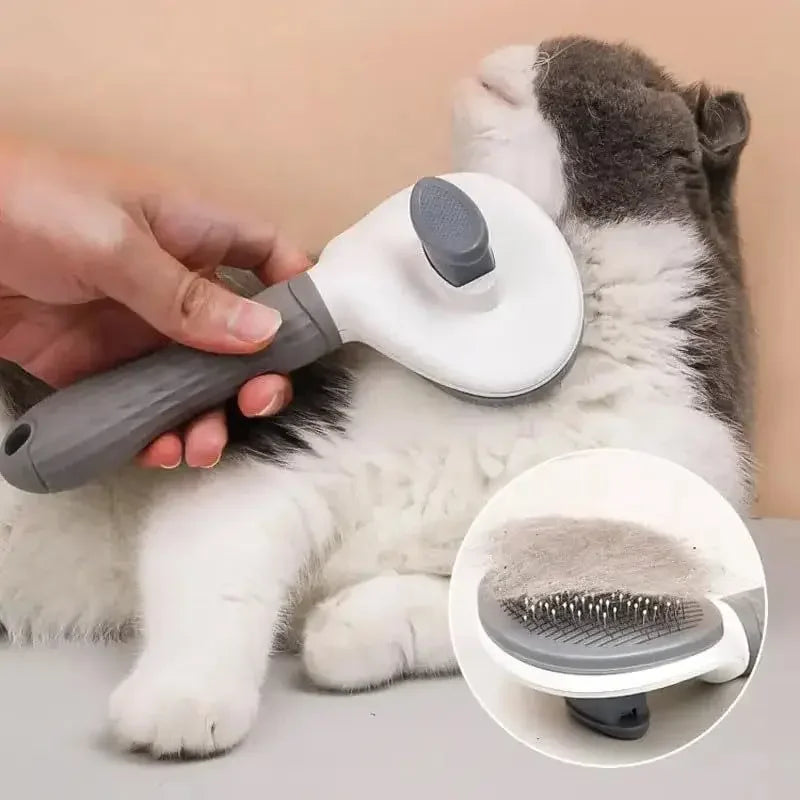 Self-cleaning Pet Hair Remove Comb Cat Slicker Brush Pet Hair Removal Comb For Cats Grooming Brushes Dog Combs Cat Accessories
