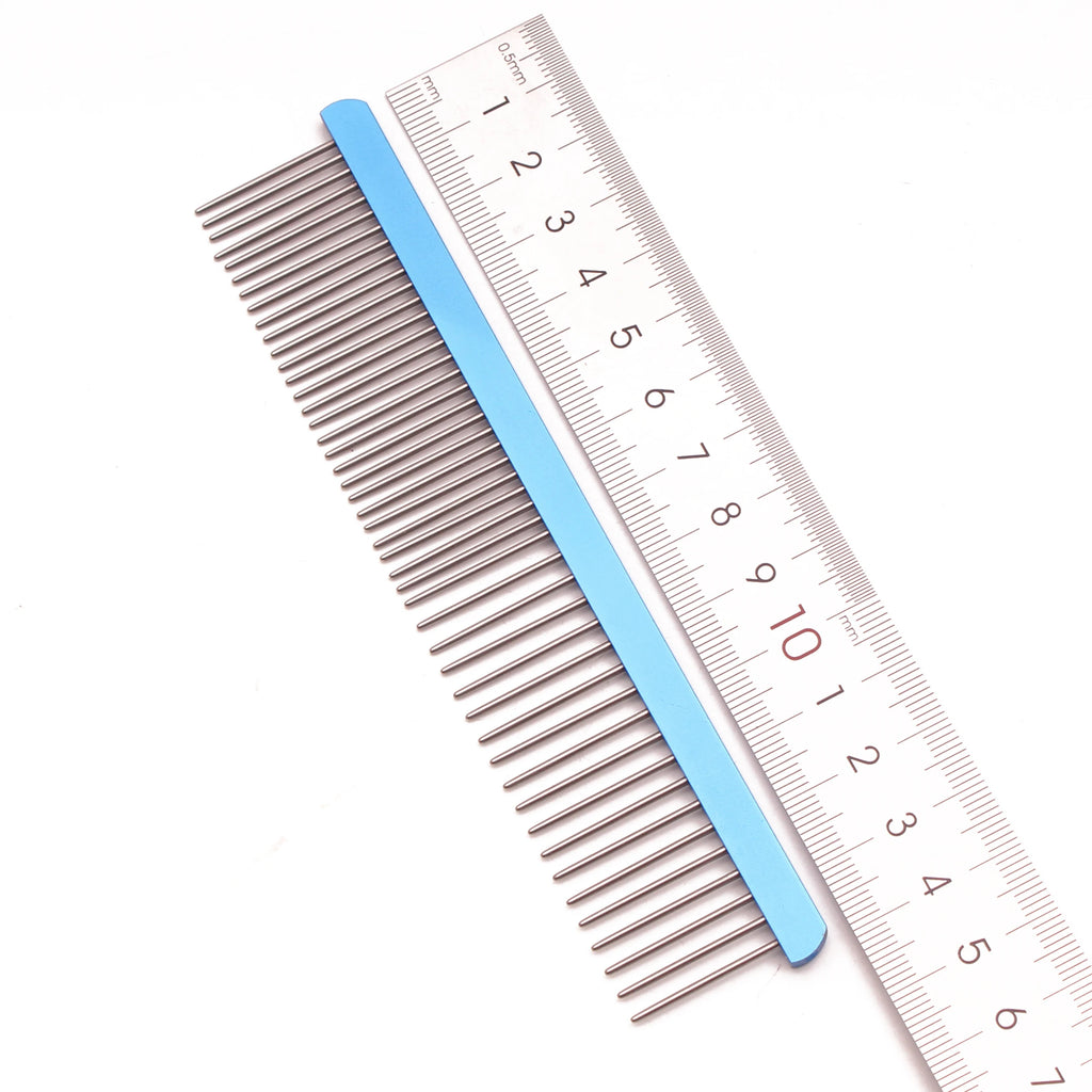 Pet Comb Aluminium Handle Dog Grooming Comb Colorful Cat Flur Comb Light Colorful Brush for Pet Salon Dropshipping