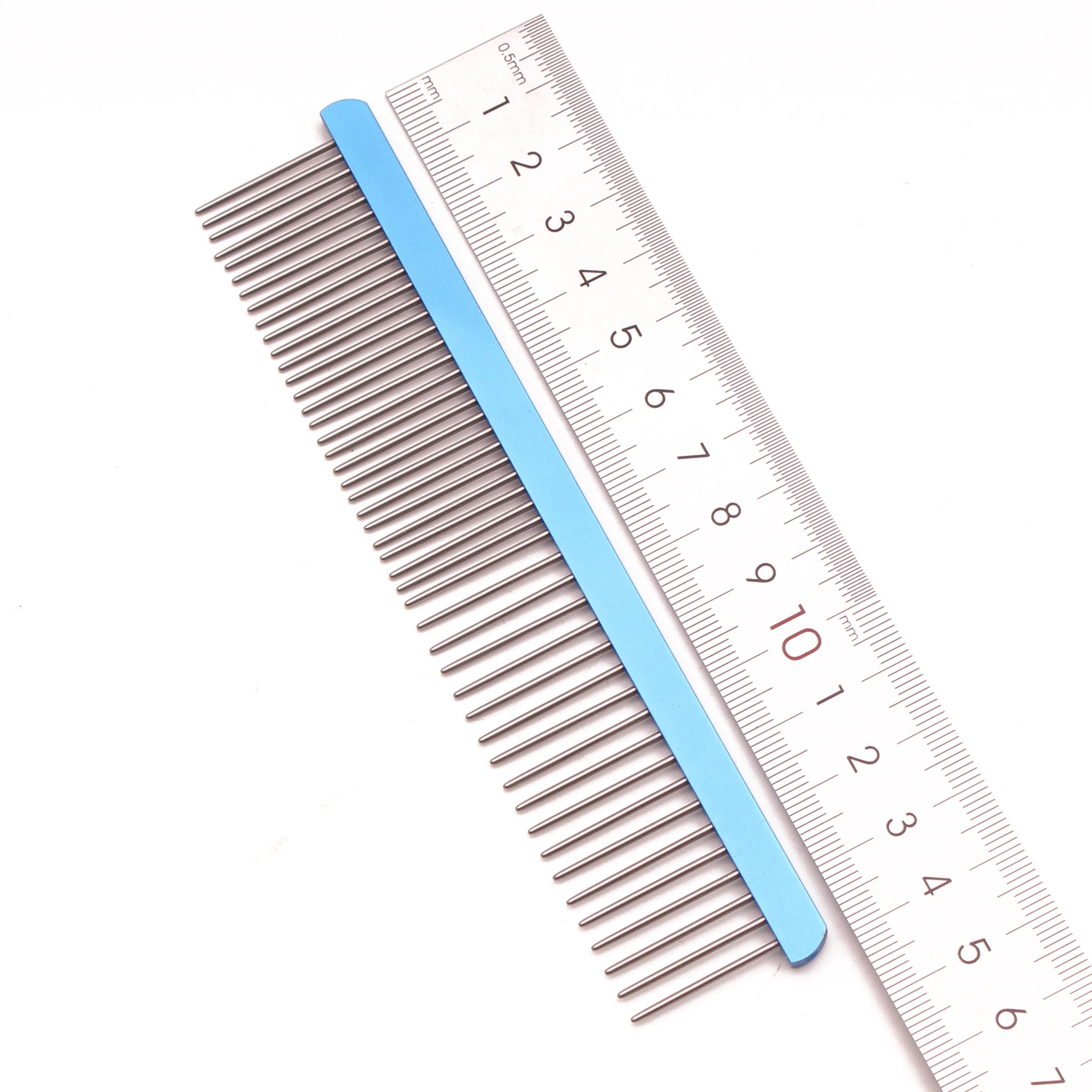 Pet Comb Aluminium Handle Dog Grooming Comb Colorful Cat Flur Comb Light Colorful Brush for Pet Salon Dropshipping